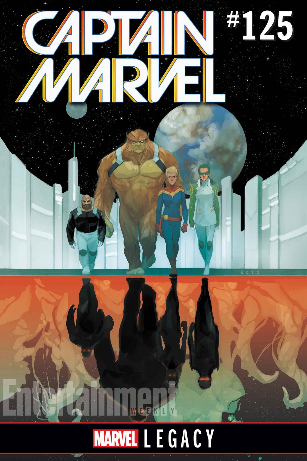 Captain Marvel #125, copertina di Michele Bandini