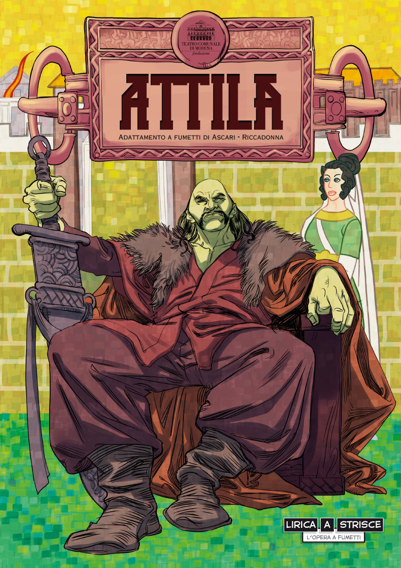 Attila, copertina di Andrea Riccadonna