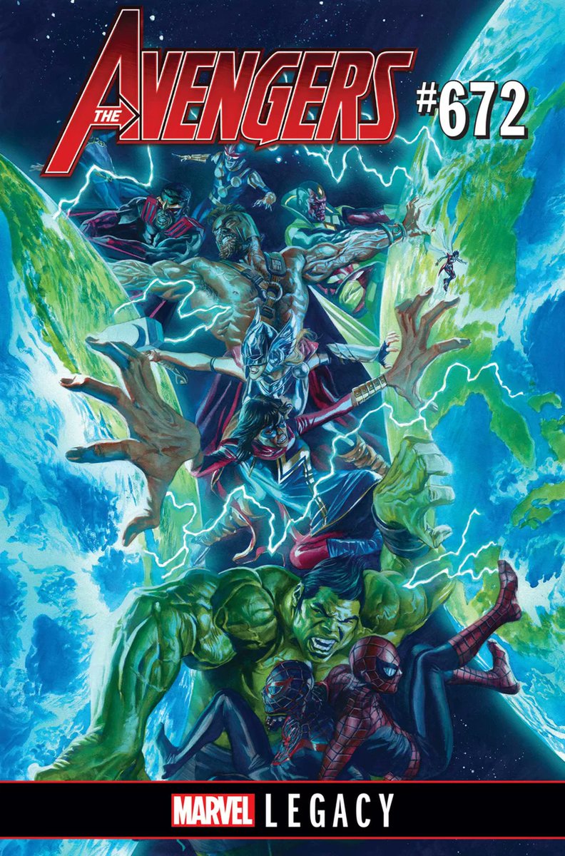 Avengers #672, copertina di Mike Del Mundo