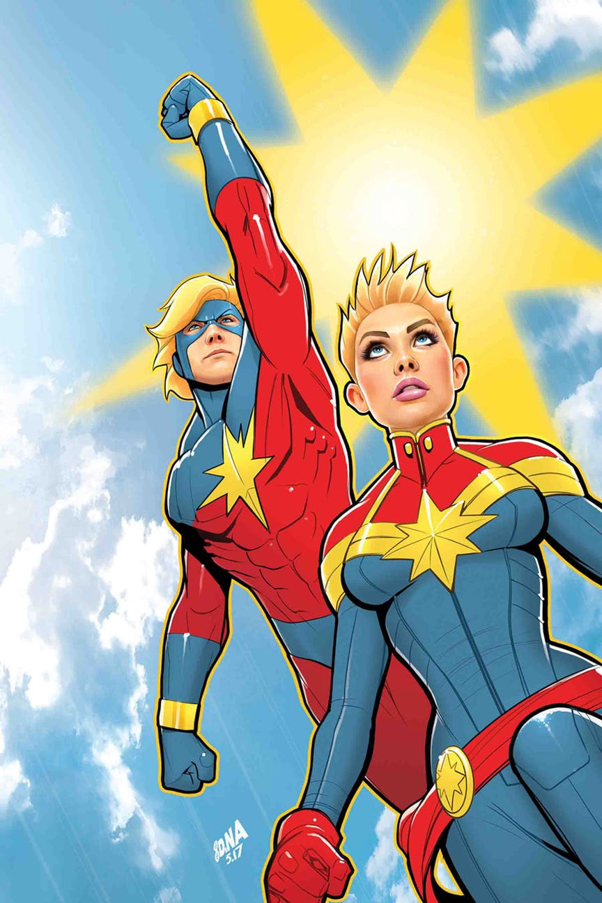 Generations: Captain Marvel, copertina di