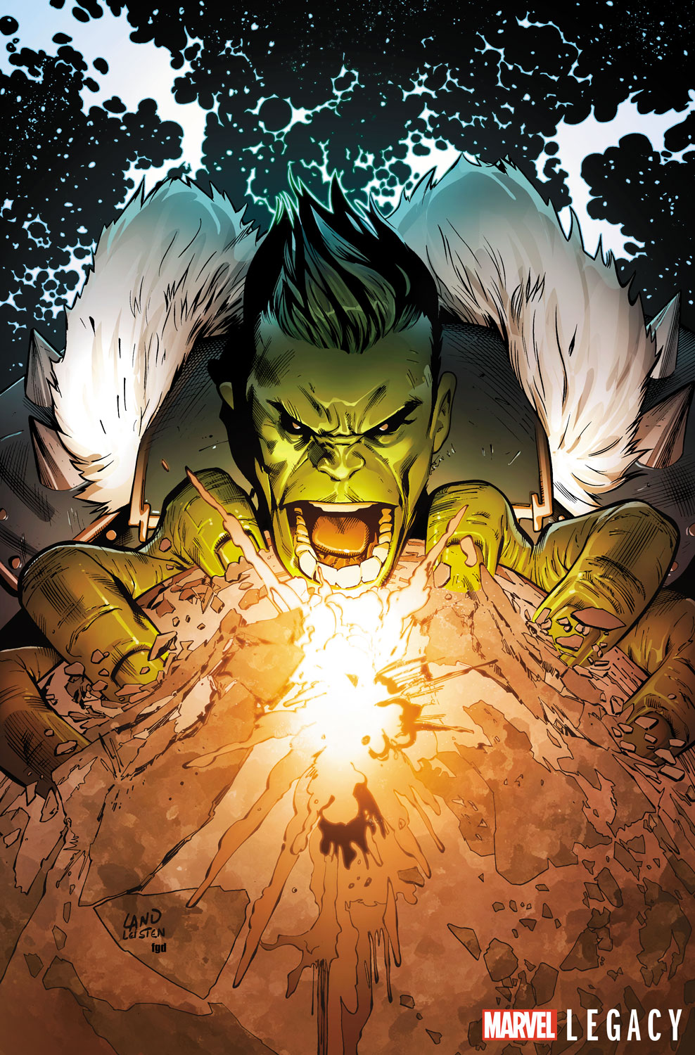 The Incredible Hulk #708, copertina di Greg Land