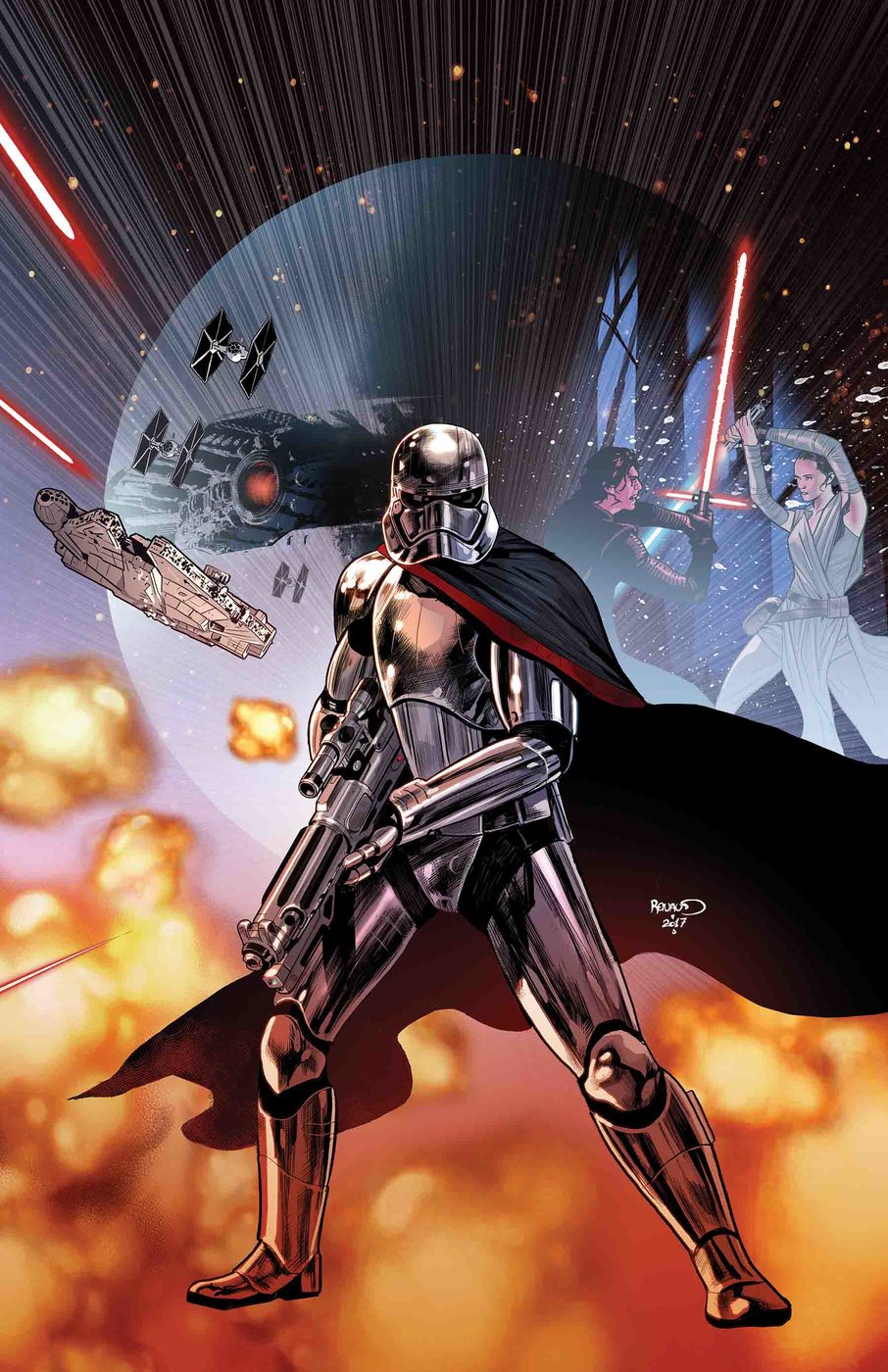 Star wars: Captain Phasma #1, copertina di Paul Renaud