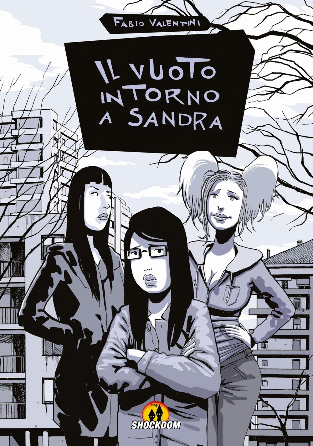 Il vuoto intorno a Sandra, copertina di Fabio Valentini