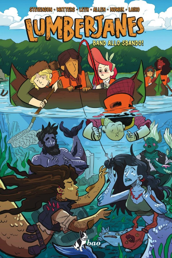 Lumberjanes vol. 5: Band allo sbando!, copertina di Brooke A. Allen