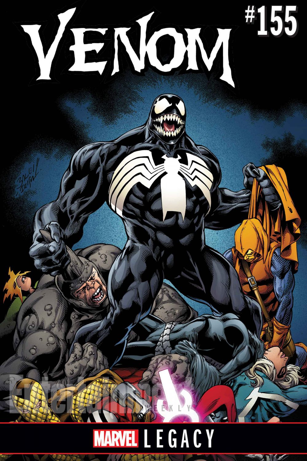 Venom #155, copertina di Mark Bagley