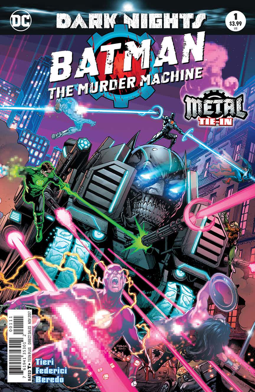 Batman: The Murder Machine #1, copertina di Jason Fabok