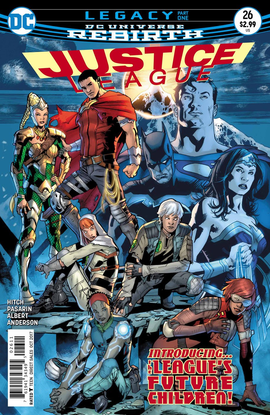 Justice League #26, copertina di Bryan Hitch