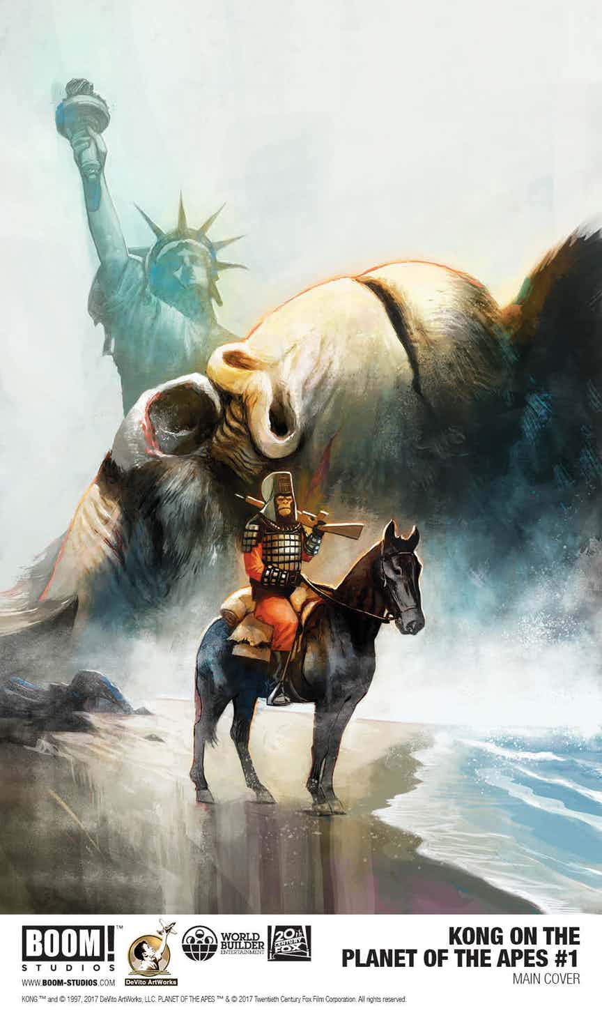 Kong on the Planet of the Apes #1, copertina di Mike Huddleston