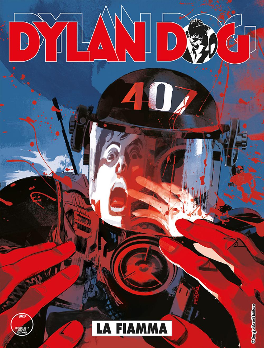 Dylan Dog 373: La fiamma, copertina di Gigi Cavenago