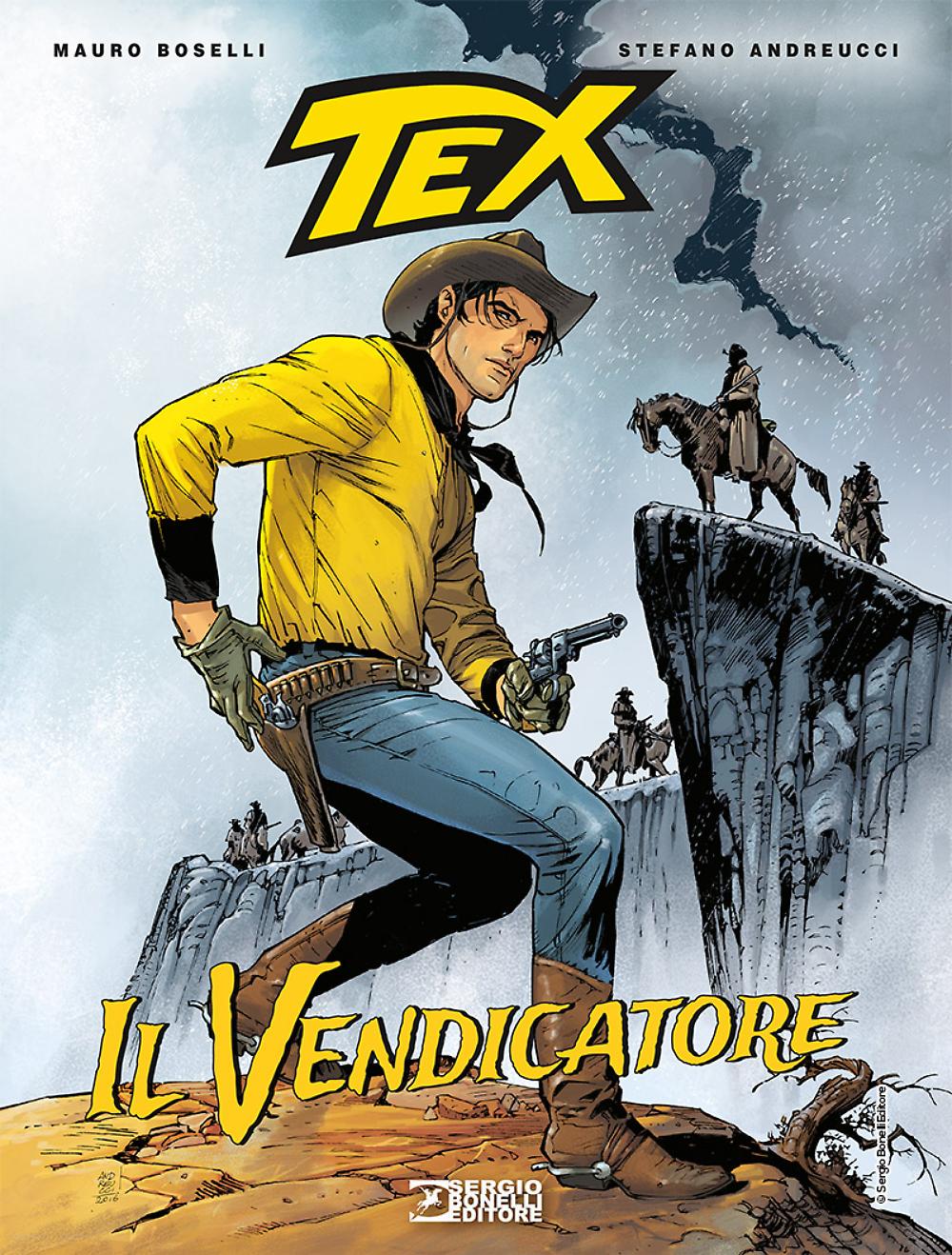 Tex Romanzi a Fumetti: il Vendicatore, copertina di Stefano Andreucci