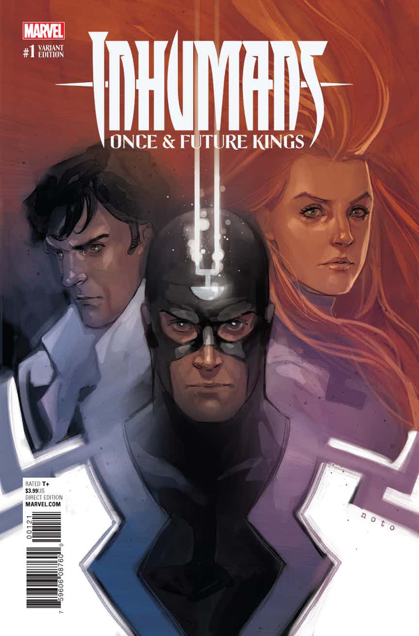 Inhumans: The Once and Future Kings #1, variant cover di Phil Noto