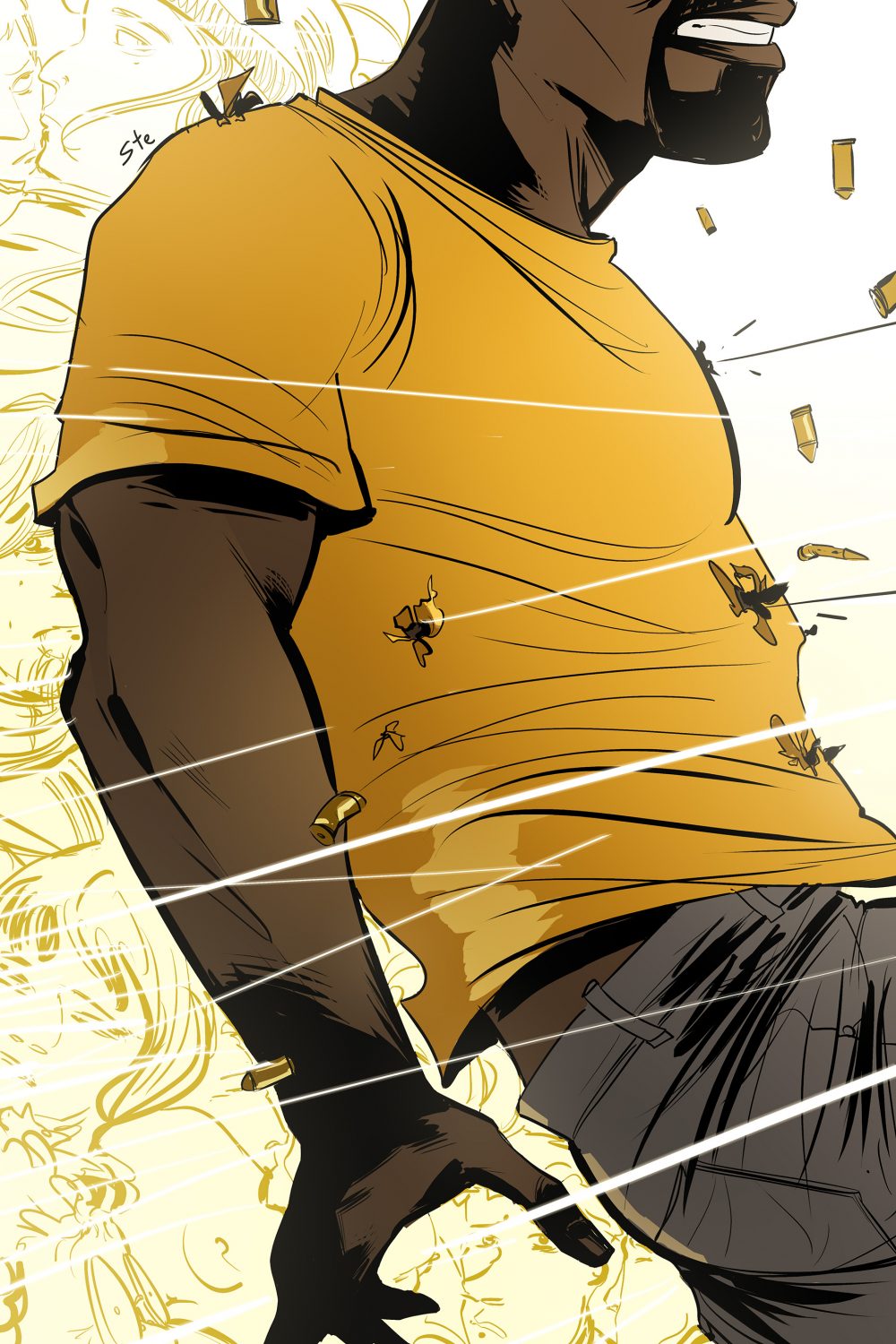 Luke Cage, locandina di Stefano Simeone