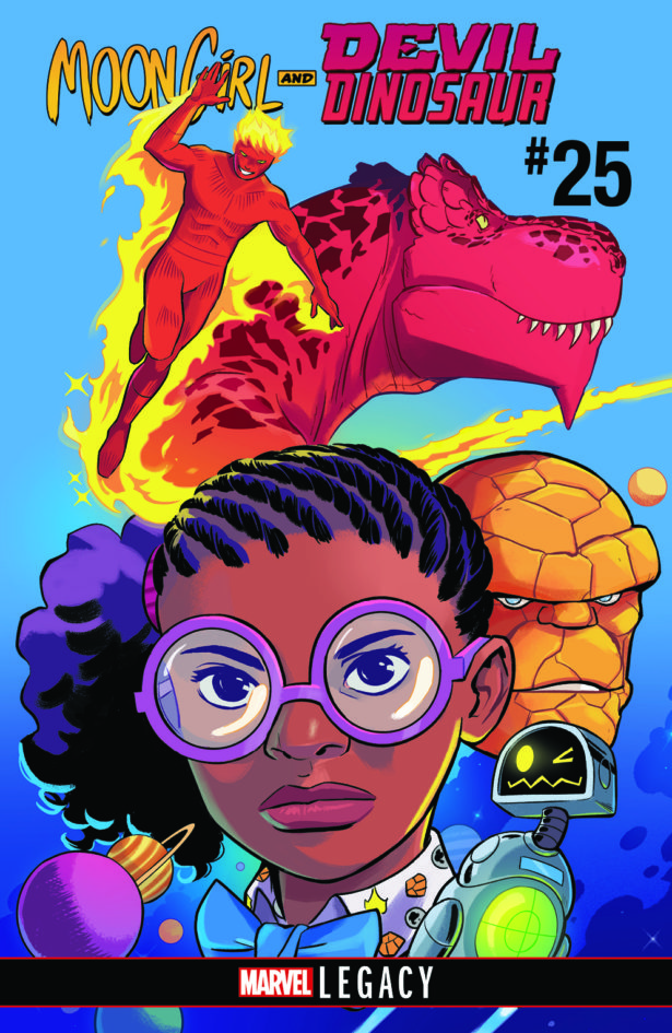 Moon Girl and Devil Dinosaur #25, copertina di Natacha Bustos