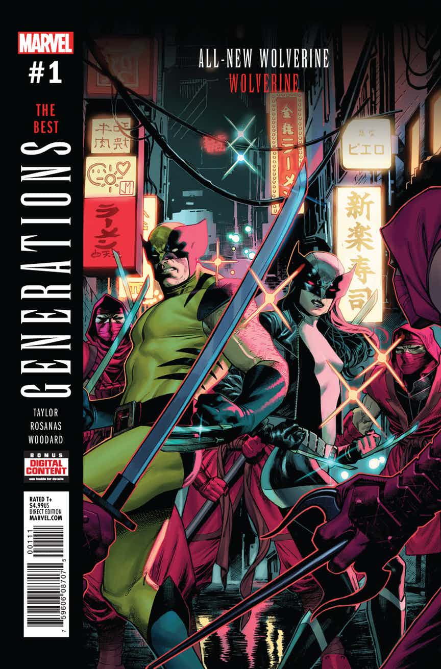 Marvel, Generations: All-New Wolverine & Wolverine #1, copertina di Jorge Molina