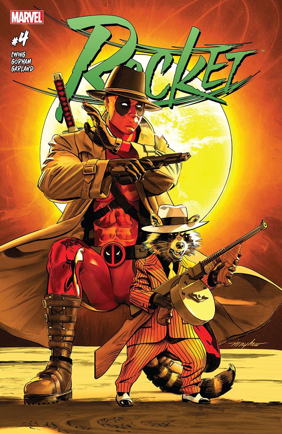 Rocket #4, copertina di Mike Mayhew