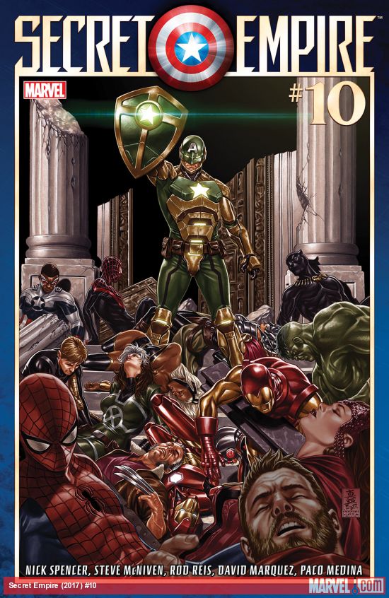 Secret Empire #10, copertina di Mark Brooks