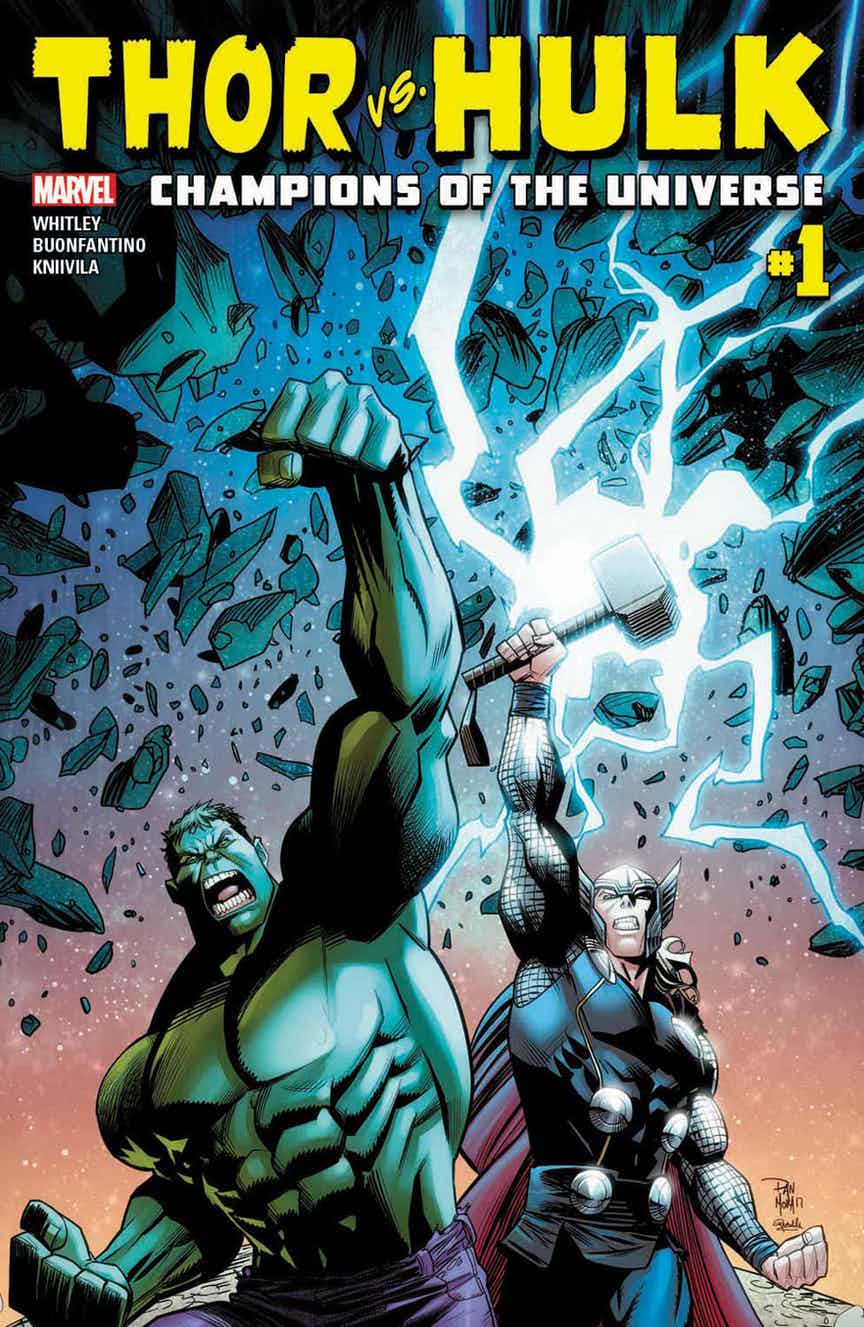 Thor Vs Hulk: Champions of the Universe #1, copertina di Dan Mora