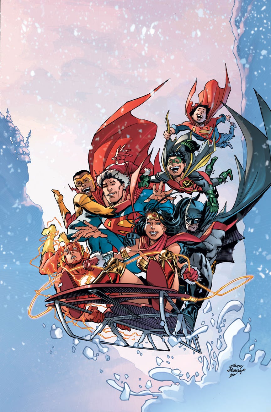 DC Universe Holiday Special 2017, copertina di Andy Kubert