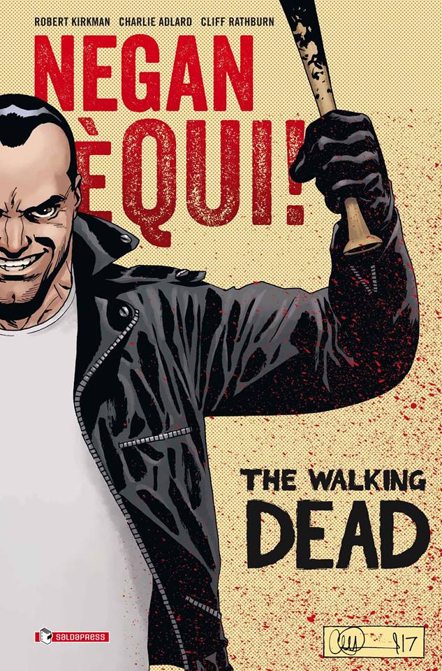 Negan è qui!, copertina di Charlie Adlard