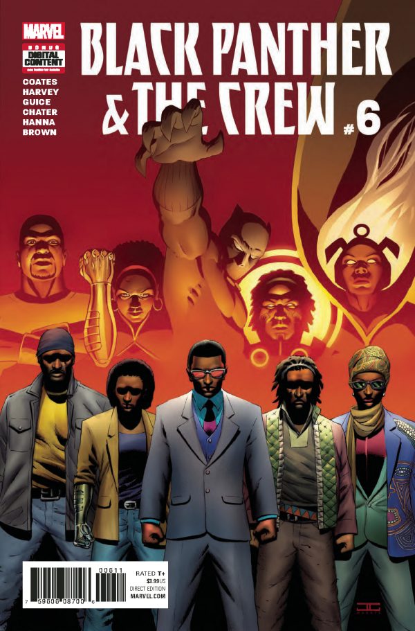 Black Panther And The Crew #6, copertina di John Cassaday