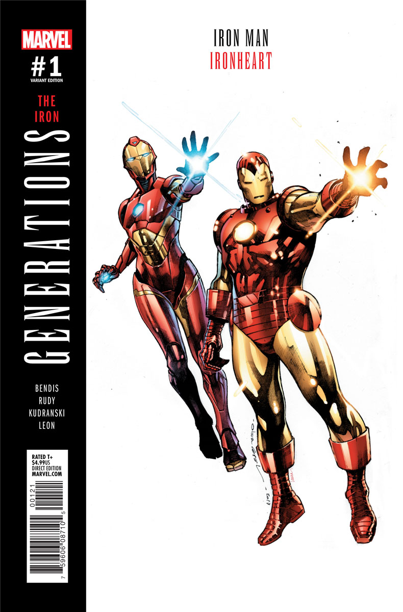 Generations: The Iron - Iron Man & Ironheart #1, variant cover di Olivier Coipel