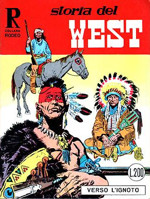 Storia del West 1, copertina di Gino D'Antonio