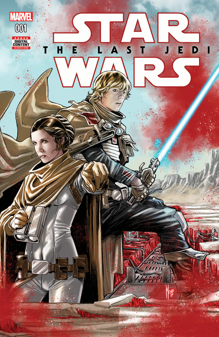 Star Wars: The Last Jedi – Storms of Crait #1, copertina di Mike Mayhew