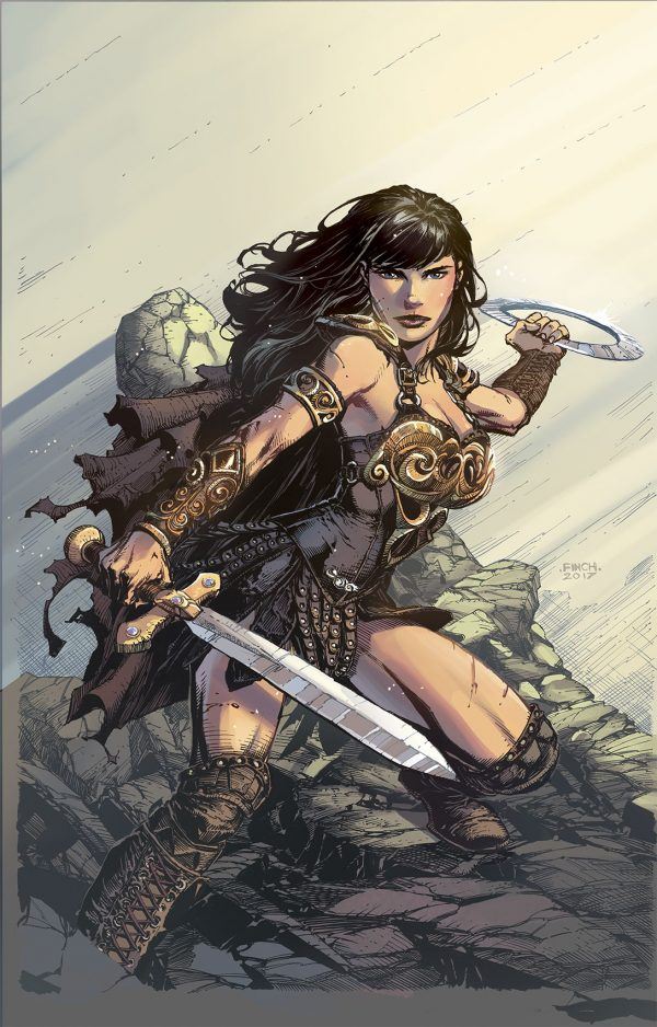 Xena #1, copertina di David Finch