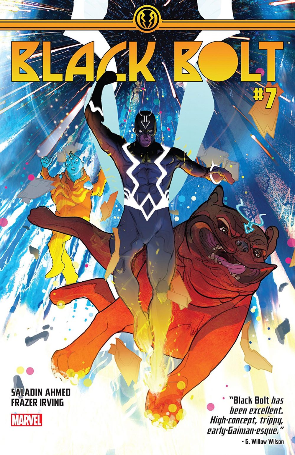 black bolt #7 copertina di christian ward