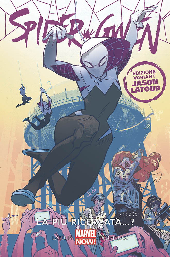 Spider-Gwen vol. 1: La più ricercata...?, copertina variant di Jason Latour