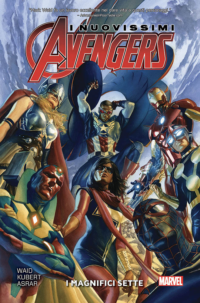 Nuovissimi Avengers vol. 1: I Magnifici Sette, copertina di Alex Ross