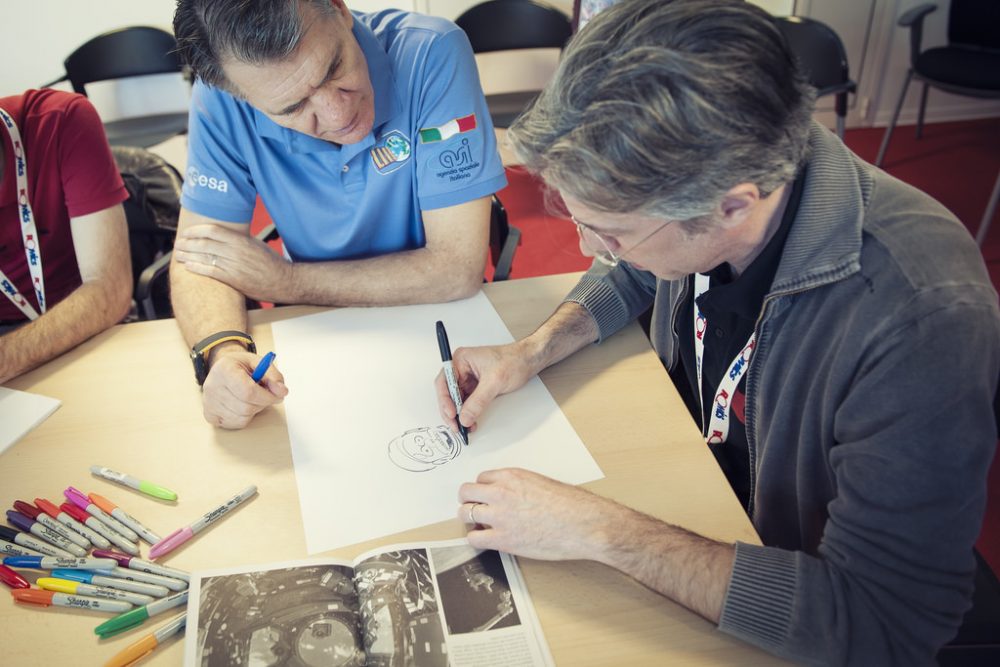 Paolo Nespoli e Leo Ortolani