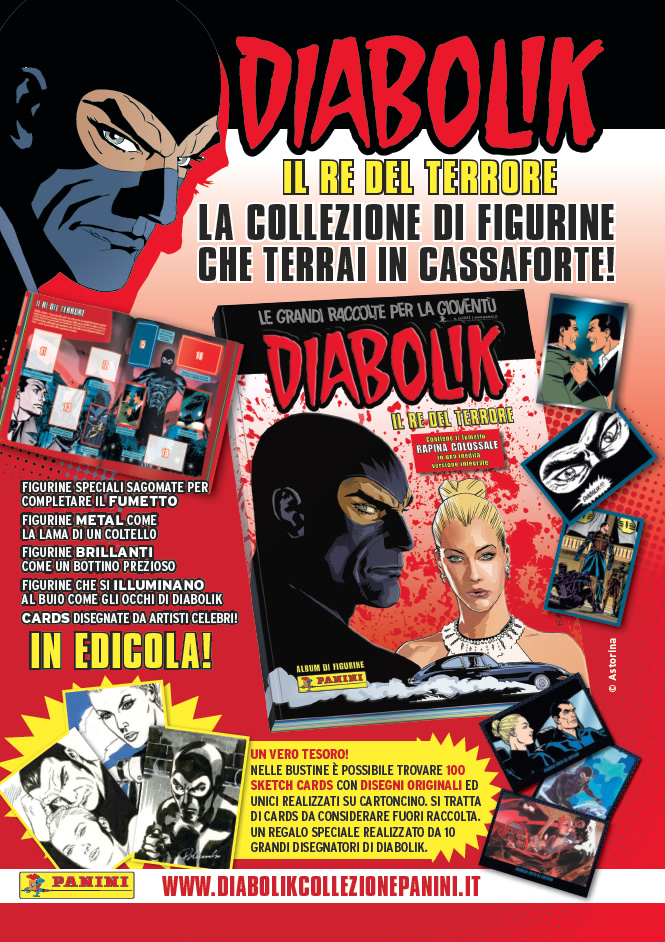 Diabolik: Il Re del Terrore, l'album di figurine