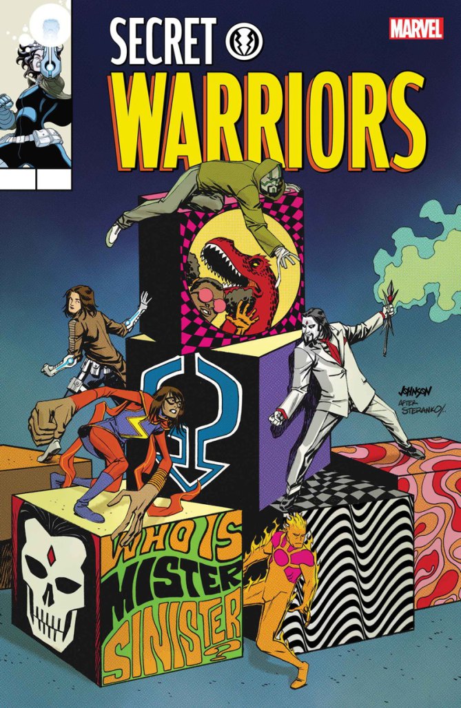 secret warriors #8 copertina variant di dave johnson