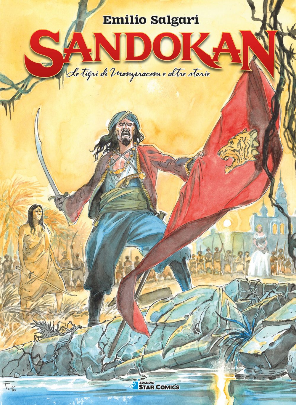 Sandokan vol. 1: Le tigri di Mompracem e altre storie, copertina di Pasquale Frisenda