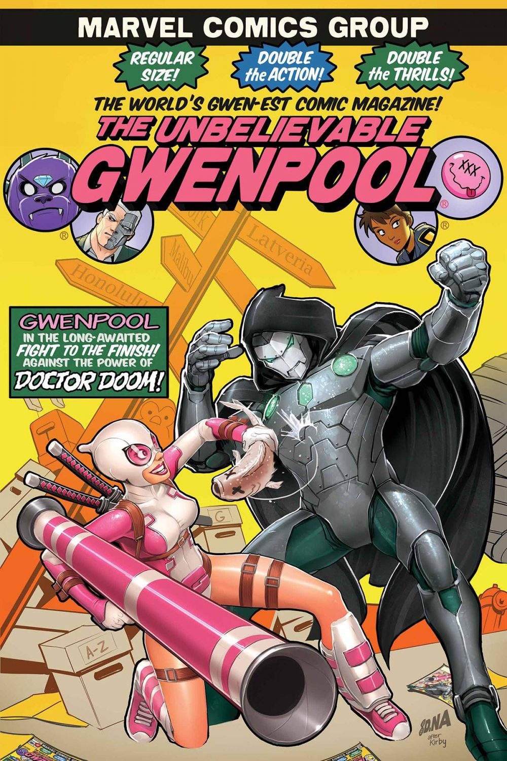 Unbelievable Gwenpool #21, variant cover di David Nakayama