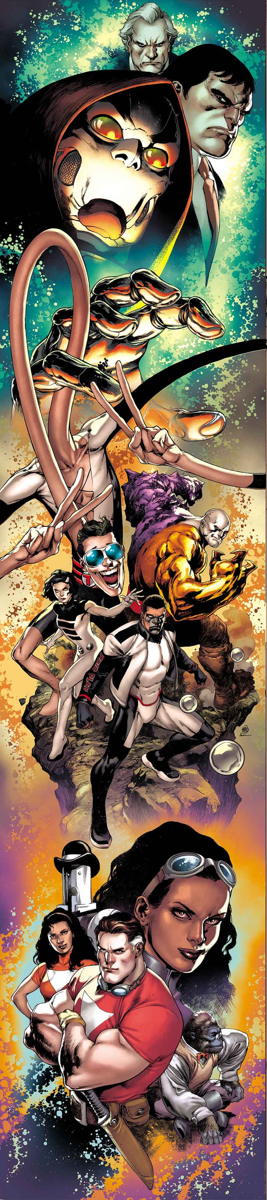 The Terrifics #1, copertina di Ivan Reis