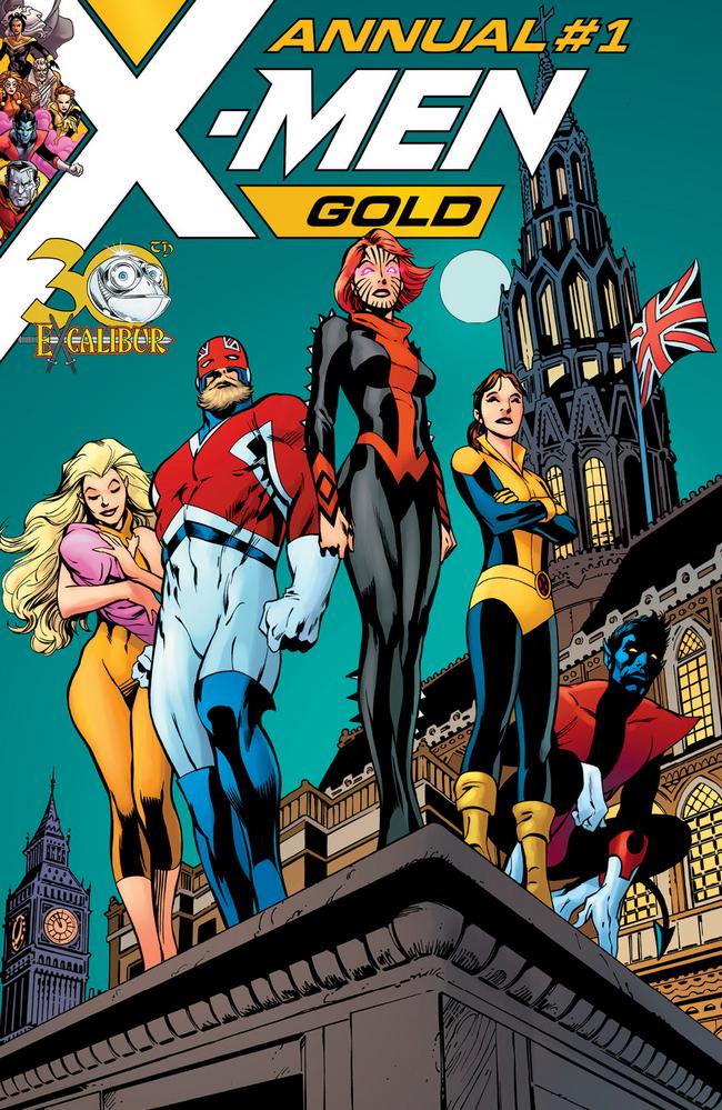 X-Men: Gold Annual #1, copertina di Alan Davis