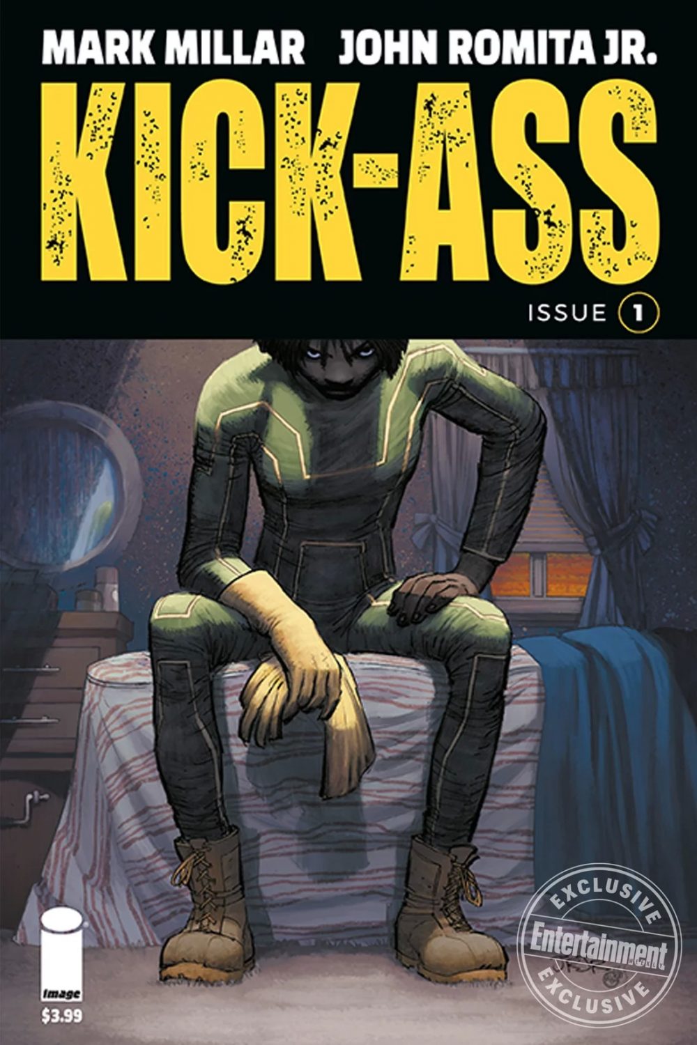 Kick Ass Vol. 3 #1, copertina di John Romita Jr.