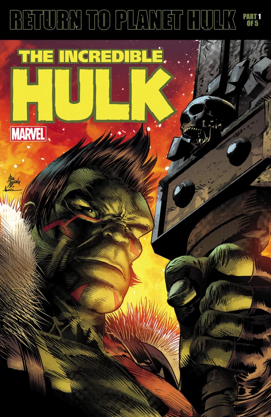 Incredible Hulk #709, copertina variant di Mike Deodato Jr