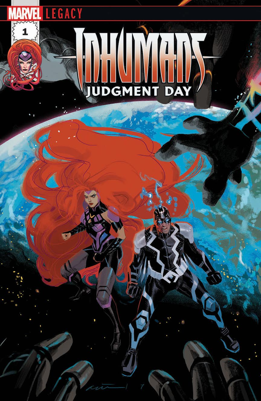 Inhumans: Judgment Day, copertina di Daniel Acuna