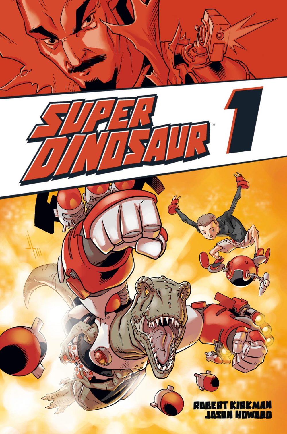 Super Dinosaur volume 1, copertina di Jason Howard