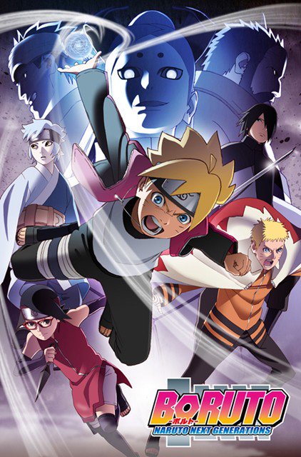 Boruto: Naruto Next Generations, il poster dell'anime con Urashiki