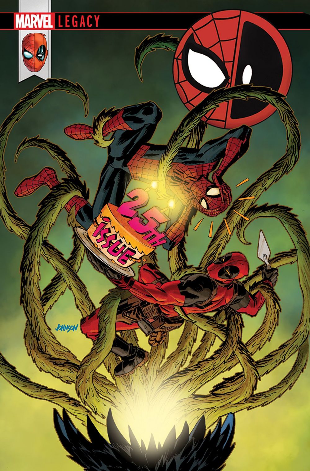 Spider-Man/Deadpool #25, copertina di Dave Johnson