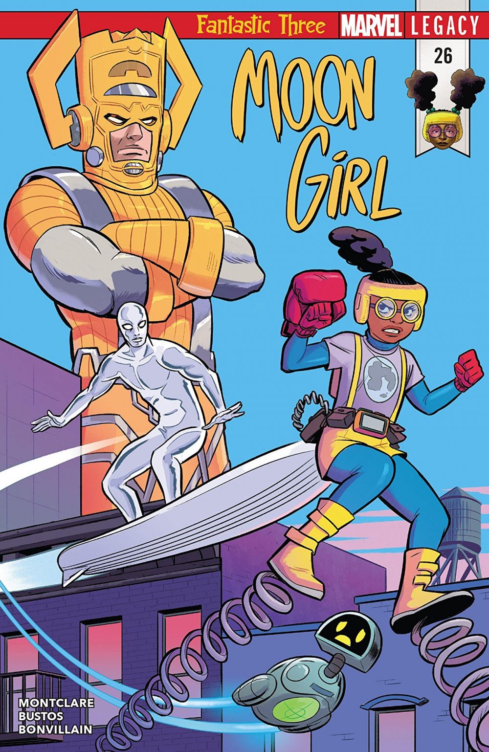 Moon Girl and Devil Dinosaur #26, copertina di Natacha Bustos