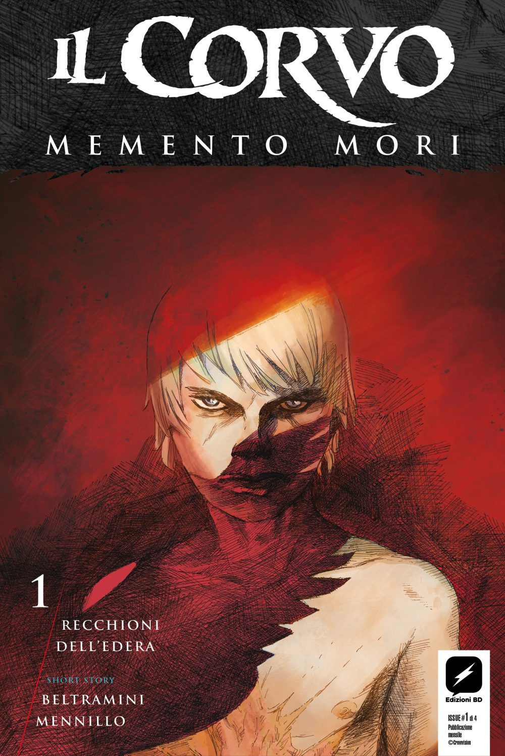 Il Corvo: Memento Mori 1, copertina di Werther Dell'Edera