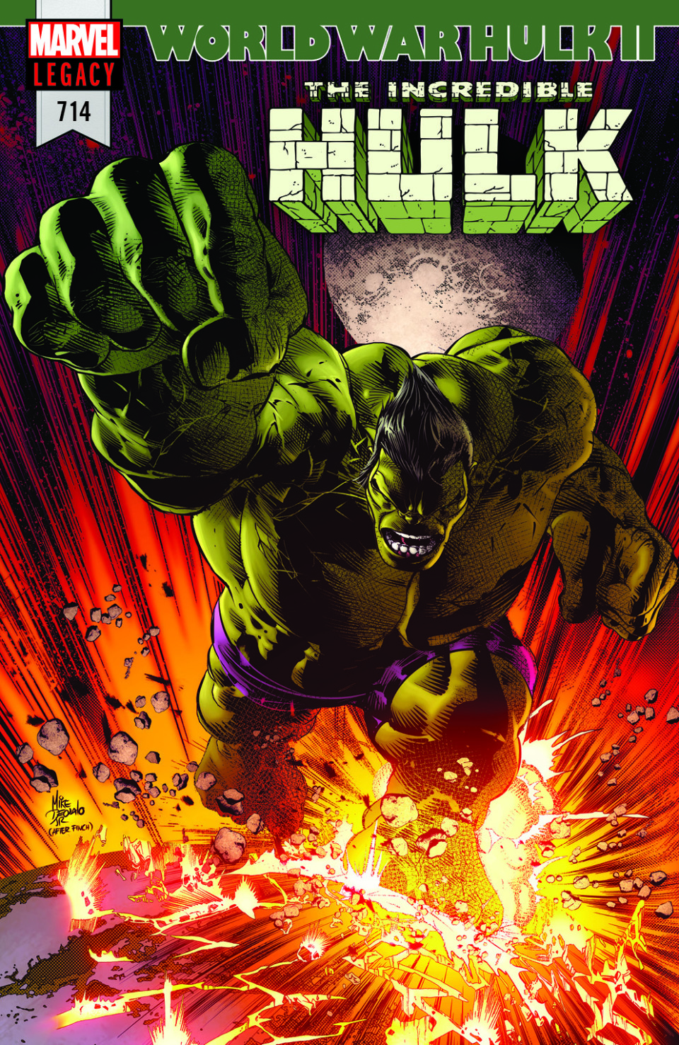 Incredible Hulk #714, copertina di Mike Deodato Jr.