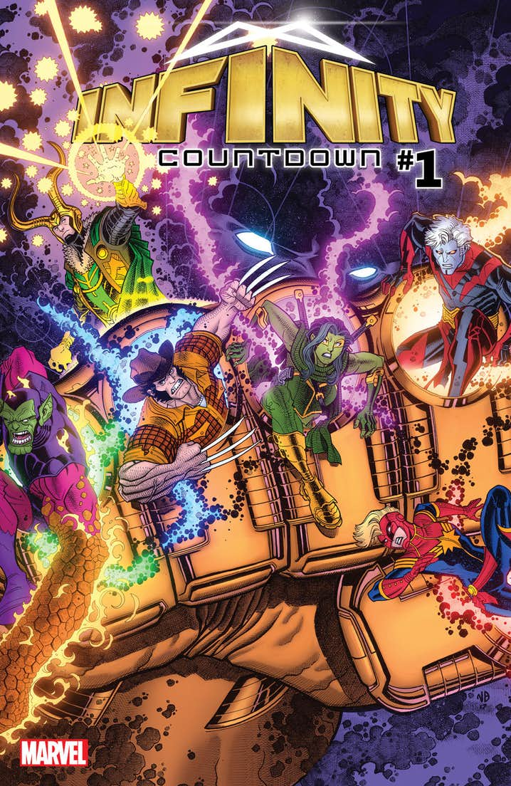 Infinity Countdown #1, copertina di Nick Bradshaw