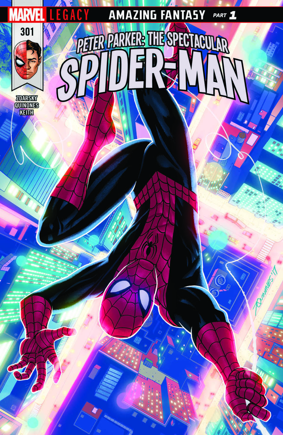 Peter Parker: The Spectacular Spider-Man #301, variant cover di Joe Quinones