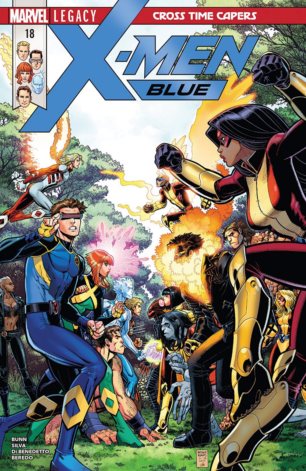 X-Men: Blue #18, copertina di Arthur Adams